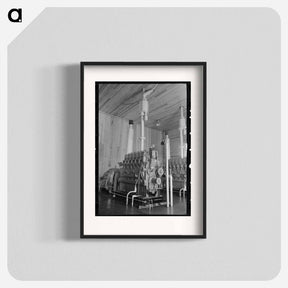 アートポスター-Diesel Engines at Electric Power Station near Burrwood, Louisiana
 - ラッセル リー Poster.