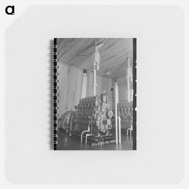 アートメモ帳-Diesel Engines at Electric Power Station near Burrwood, Louisiana
 - ラッセル リー Memo.