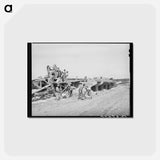 アートポストカード-Road Workers Building a Bridge, Menard County, Texas
 - ラッセル リー Postcard.