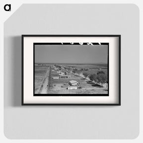 アートポスター-Houses at Casa Grande Valley Farms
 - ラッセル リー Poster.