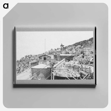 アートパネル-The Mill, Gold Mine at Mogollon, New Mexico
 - ラッセル リー Canvas.