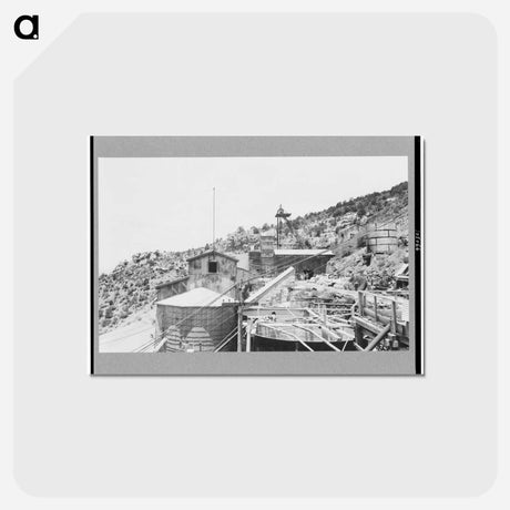 アートポストカード-The Mill, Gold Mine at Mogollon, New Mexico
 - ラッセル リー Postcard.
