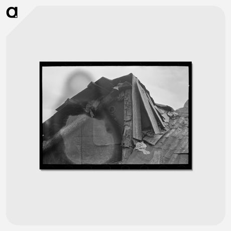 アートポストカード-Roof Construction Detail, McIntosh County, Oklahoma
 - ラッセル リー Postcard.