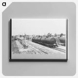 アートパネル-Loading Platform for Tank Cars, Seminole Oil Field, Oklahoma
 - ラッセル リー Canvas.