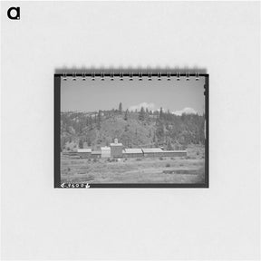 アートメモ帳-Wheat Elevators and Sack Warehouse, Clearwater County, Idaho
 - ラッセル リー Memo.