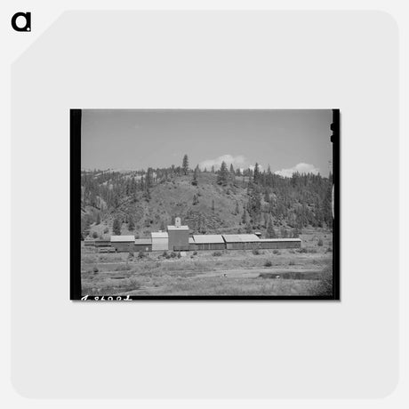アートポストカード-Wheat Elevators and Sack Warehouse, Clearwater County, Idaho
 - ラッセル リー Postcard.