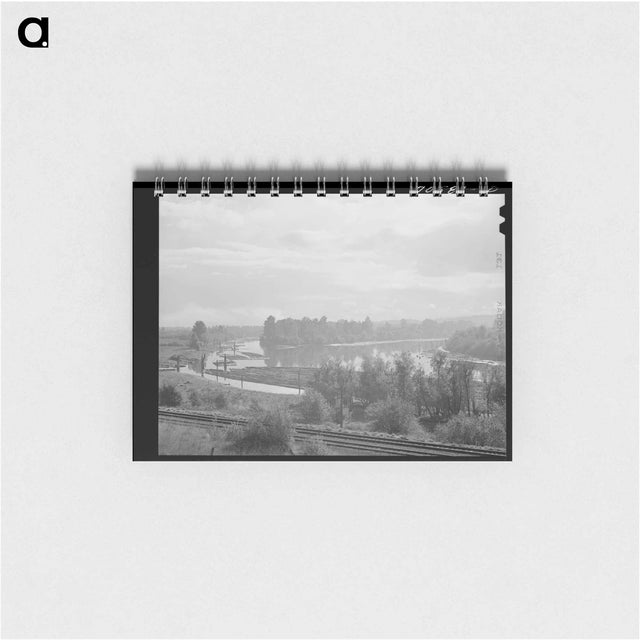 アートメモ帳-Log Rafts in Columbia River, Cowlitz County, Washington
 - ラッセル リー Memo.