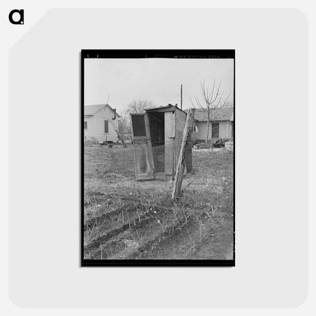 アートポストカード-Gardens Near Privies, San Antonio
 - ラッセル リー Postcard.