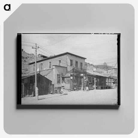 アートパネル-Store and Gasoline Pumps, Mogollon, New Mexico
 - ラッセル リー Canvas.