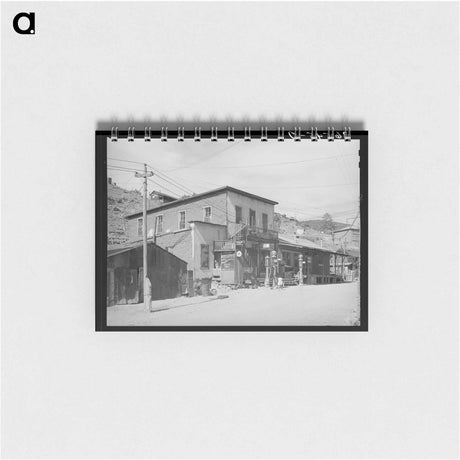 アートメモ帳-Store and Gasoline Pumps, Mogollon, New Mexico
 - ラッセル リー Memo.