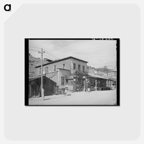 アートポストカード-Store and Gasoline Pumps, Mogollon, New Mexico
 - ラッセル リー Postcard.