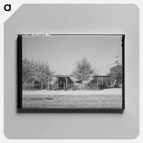 アートパネル-Boxcar Housing, Kern County
 - ラッセル リー Canvas.