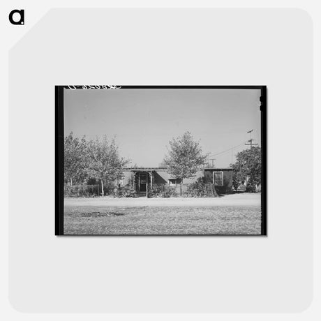 アートポストカード-Boxcar Housing, Kern County
 - ラッセル リー Postcard.