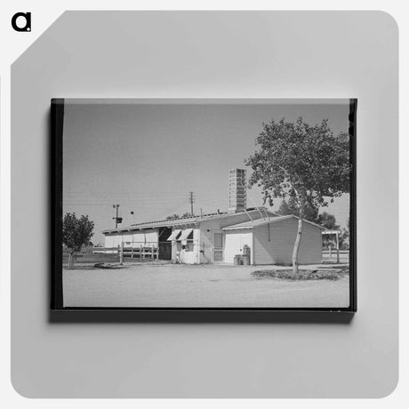 アートパネル-Dairy Barn, Casa Grande Valley Farms, Pinal County, Arizona
 - ラッセル リー Canvas.