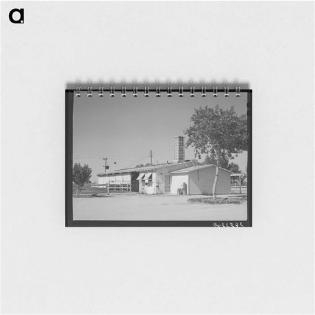 アートメモ帳-Dairy Barn, Casa Grande Valley Farms, Pinal County, Arizona
 - ラッセル リー Memo.