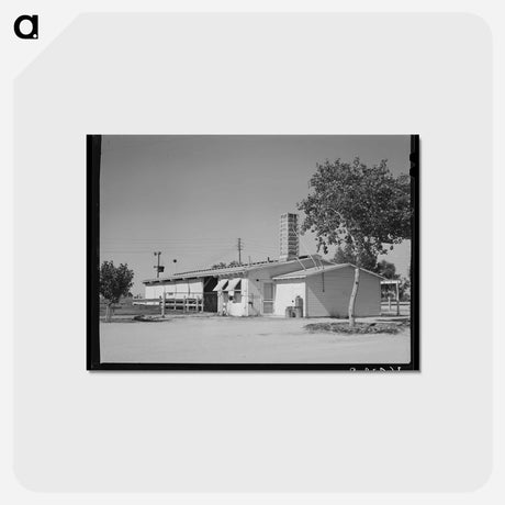 アートポストカード-Dairy Barn, Casa Grande Valley Farms, Pinal County, Arizona
 - ラッセル リー Postcard.
