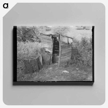 アートパネル-Privy of Mexican Beet Worker's Family Near Chaska, Minnesota
 - ラッセル リー Canvas.