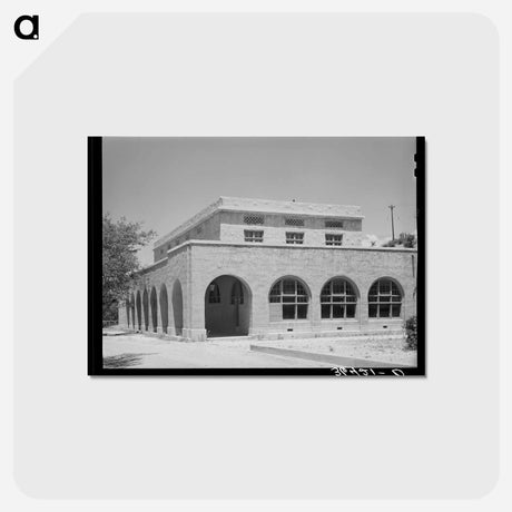 アートポストカード-Burro Mountain Copper Company Building, Tyrone, New Mexico
 - ラッセル リー Postcard.