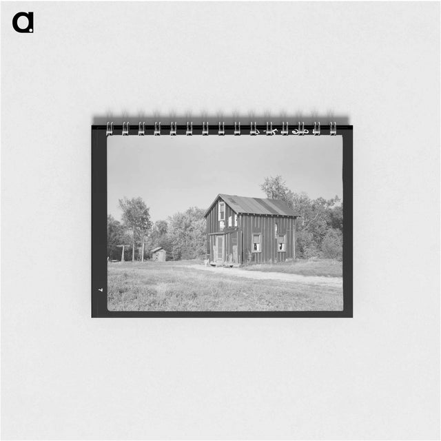 アートメモ帳-Cut-over Farm House near Littlefork, Minnesota
 - ラッセル リー Memo.