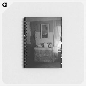 アートメモ帳-Washstand in Homesteader's Log House, Pie Town, New Mexico
 - ラッセル リー Memo.