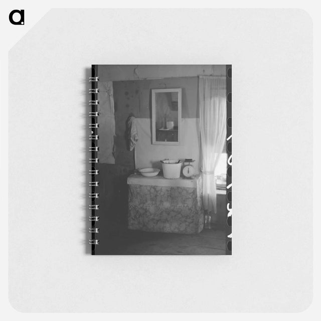 アートメモ帳-Washstand in Homesteader's Log House, Pie Town, New Mexico
 - ラッセル リー Memo.