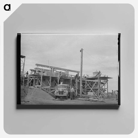 アートパネル-Umatilla Ordnance Depot Headquarters Construction
 - ラッセル リー Canvas.