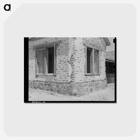 アートポストカード-Detail of Ranch House on the "Walking X" Ranch
 - ラッセル リー Postcard.