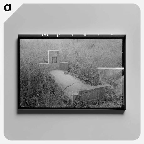 アートパネル-Grave Near Cruger, Mississippi
 - ラッセル リー Canvas.