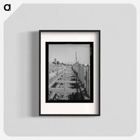 アートポスター-Sewage Disposal Plant Construction, San Diego
 - ラッセル リー Poster.