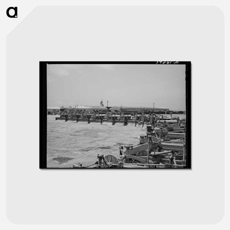 アートポストカード-Road Scraper, Kearney-Mesa Defense Housing Project
 - ラッセル リー Postcard.