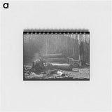 アートメモ帳-Loading Logs onto Truck, Tillamook County, Oregon
 - ラッセル リー Memo.