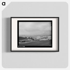 アートポスター-Wheat Fields from Winchester Hill, Nez Perce County, Idaho
 - ラッセル リー Poster.