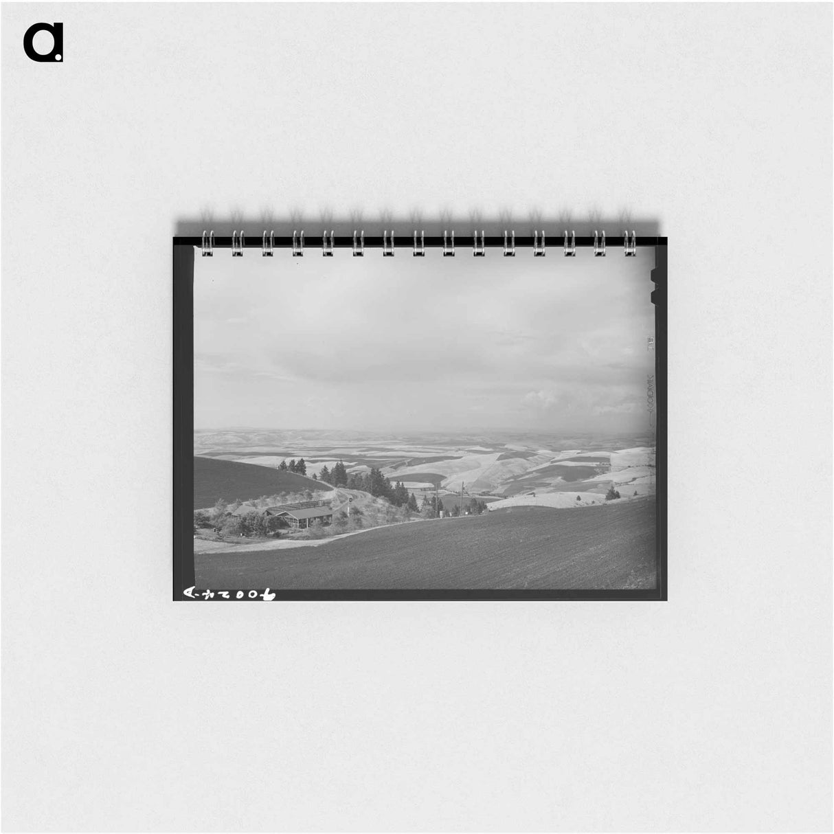 アートメモ帳-Wheat Fields from Winchester Hill, Nez Perce County, Idaho
 - ラッセル リー Memo.