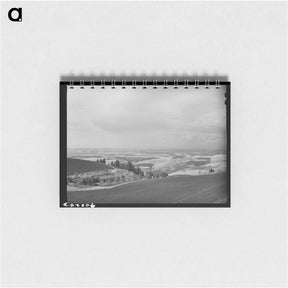 アートメモ帳-Wheat Fields from Winchester Hill, Nez Perce County, Idaho
 - ラッセル リー Memo.