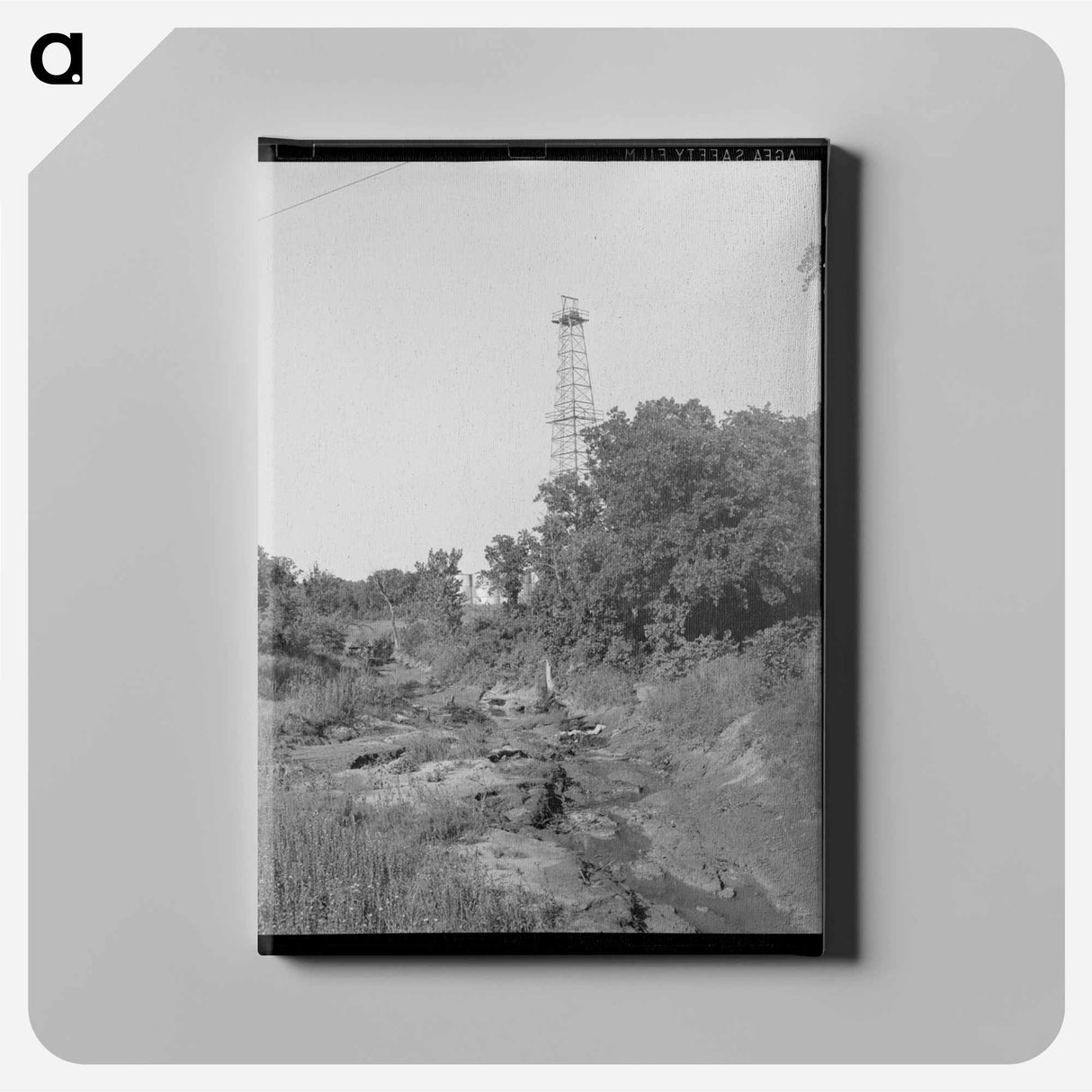 アートパネル-Oil Derrick and Polluted Stream, Oklahoma City
 - ラッセル リー Canvas.