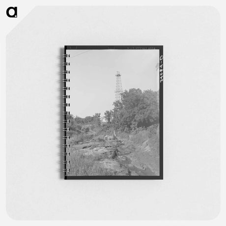 アートメモ帳-Oil Derrick and Polluted Stream, Oklahoma City
 - ラッセル リー Memo.