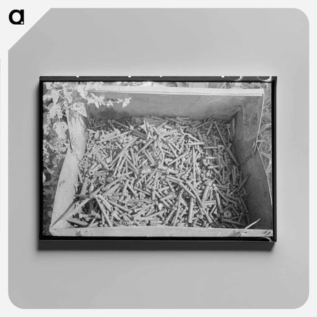 アートパネル-Nuts and Bolts, Junkyard, Near Abbeville, Louisiana
 - ラッセル リー Canvas.