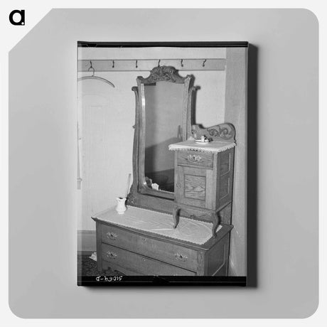 アートパネル-Dresser in Home of Jim Hardin
 - ラッセル リー Canvas.