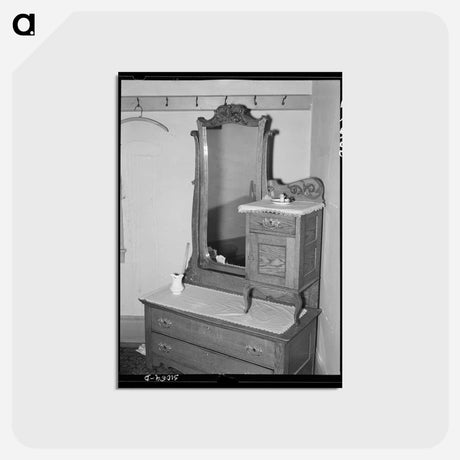 アートポストカード-Dresser in Home of Jim Hardin
 - ラッセル リー Postcard.