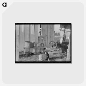 アートポストカード-Cajun Farm Interior
 - ラッセル リー Postcard.