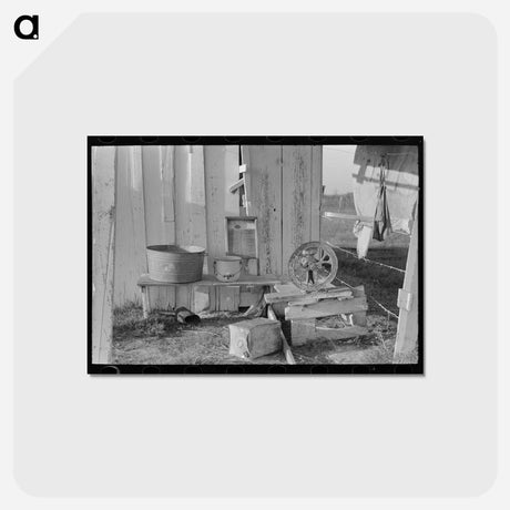 アートポストカード-Cajun Farm Interior
 - ラッセル リー Postcard.