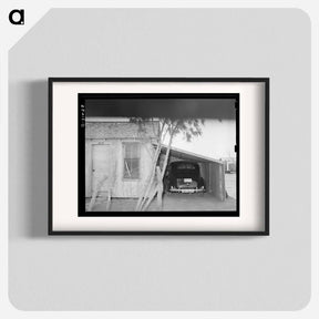 アートポスター-House, Garage, and New Car of Mexican Family, Crystal City, Texas
 - ラッセル リー Poster.