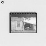 アートメモ帳-House, Garage, and New Car of Mexican Family, Crystal City, Texas
 - ラッセル リー Memo.