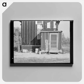 アートパネル-Farmhouse on Cut-Over Land Near Northome, Minnesota
 - ラッセル リー Canvas.
