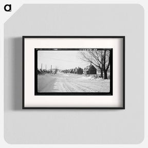 アートポスター-View of New Houses at the Ironwood Homesteads
 - ラッセル リー Poster.