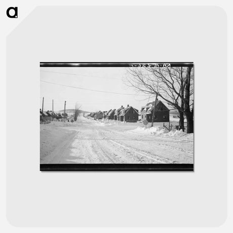 アートポストカード-View of New Houses at the Ironwood Homesteads
 - ラッセル リー Postcard.