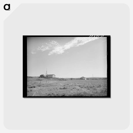 アートポストカード-Farmstead on Black Canyon Project
 - ラッセル リー Postcard.