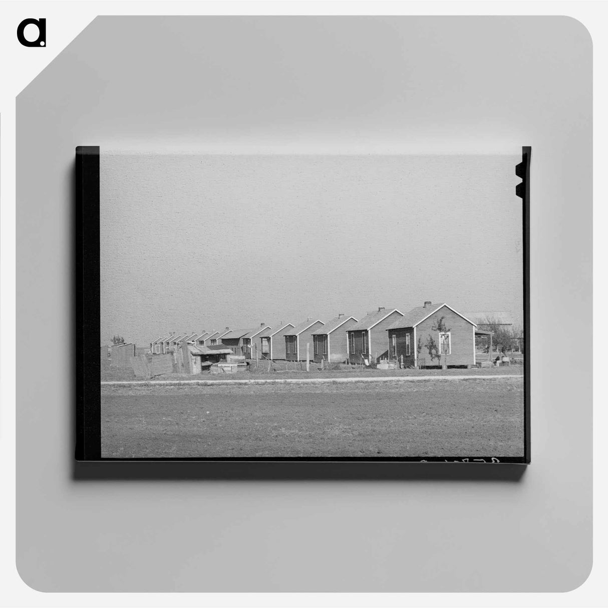 アートパネル-Houses for Workers on Cotton Farm, Refugio County, Texas
 - ラッセル リー Canvas.