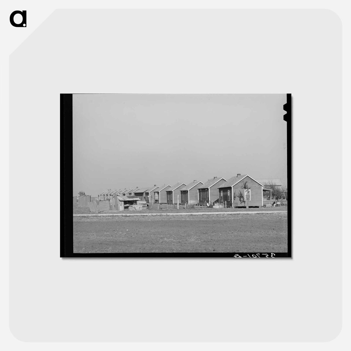 アートポストカード-Houses for Workers on Cotton Farm, Refugio County, Texas
 - ラッセル リー Postcard.