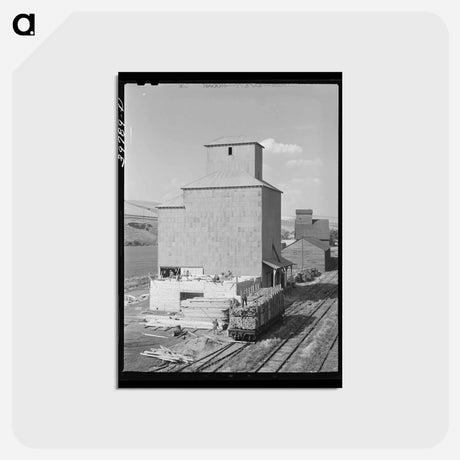 アートポストカード-Wheat Elevator, Dayton, Washington
 - ラッセル リー Postcard.